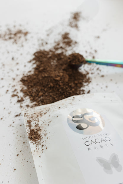 convenience of premium pre-shaved cacao – the easiest way to enjoy rich, ceremonial-grade cacao without the hassle of chopping. Our ready-to-use cacao flakes are made from ethically sourced cacao beans, ideal for your morning ritual, cacao ceremony, or daily wellness routine. Melt effortlessly for hot cacao drinks, blend into smoothies, or add to your plant-based recipes. Perfect for busy mornings, health-conscious consumers, and lovers of organic, minimally processed superfoods. Sustainably packaged
